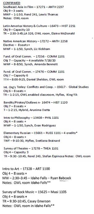 ISU Dual Credit Courses